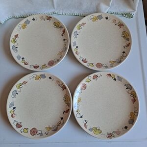 Franciscan Woodlore Mushroom Salad Plate Set